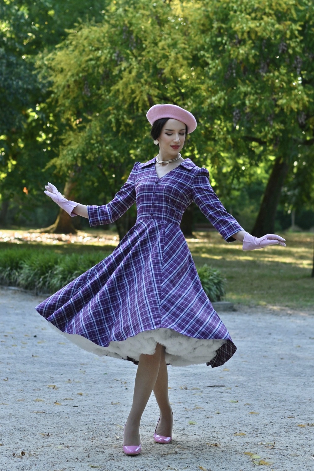 Lowe Tartan Swing Dress in Extended Sizing